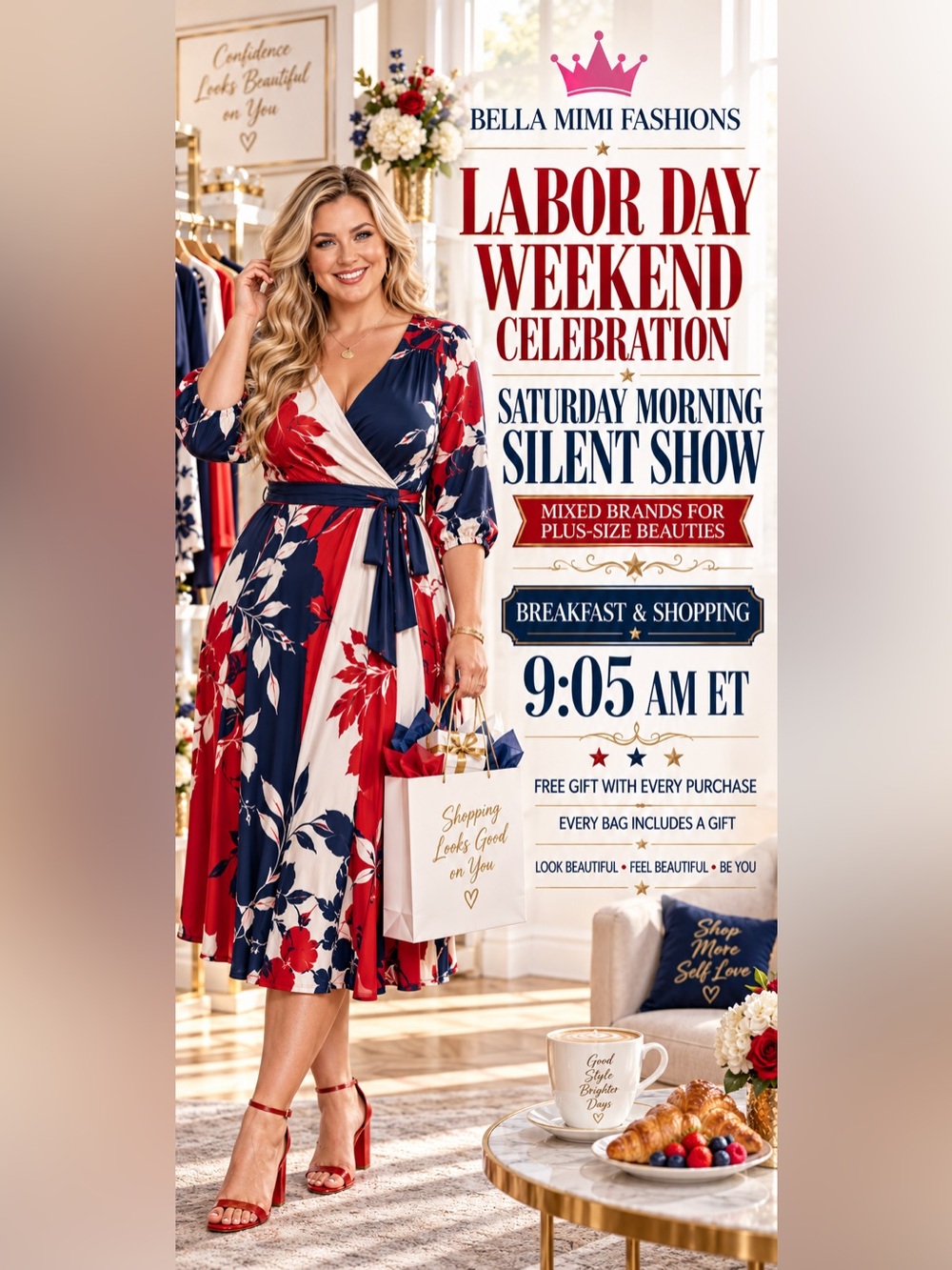 ❤️🤍💙 LABOR DAY WEEKEND CELEBRATION! ❤️🤍💙 9:05 AM ET